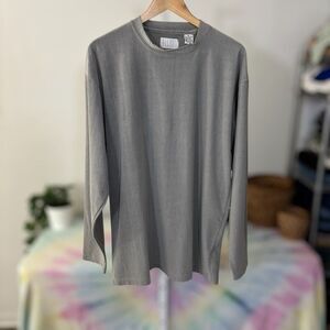 ELLIOTT men’s size large textured Gray Men's Shirt long sleeve